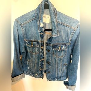 Abrecrombie Jean Jacket with light distressing size L